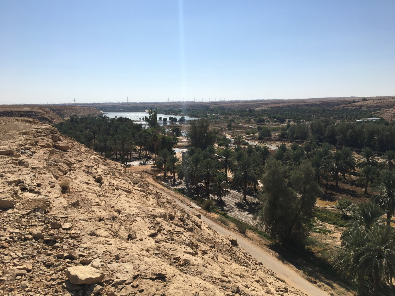 Stausee im Wadi Hanifa