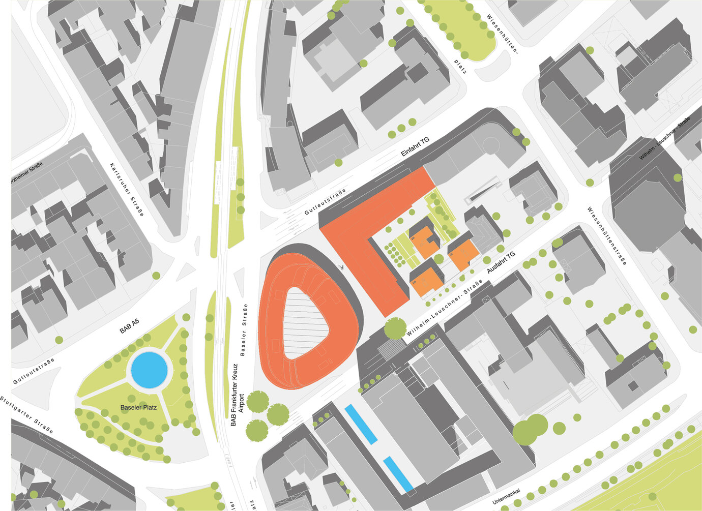 Baseler Platz - Lage im Stadtgefüge