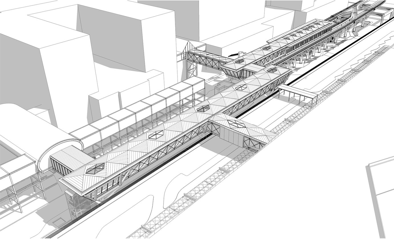 PTS Station F, Vogelperspektive