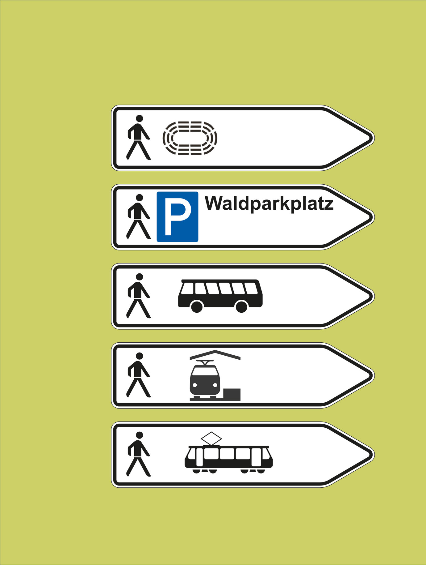 neue Beschilderung