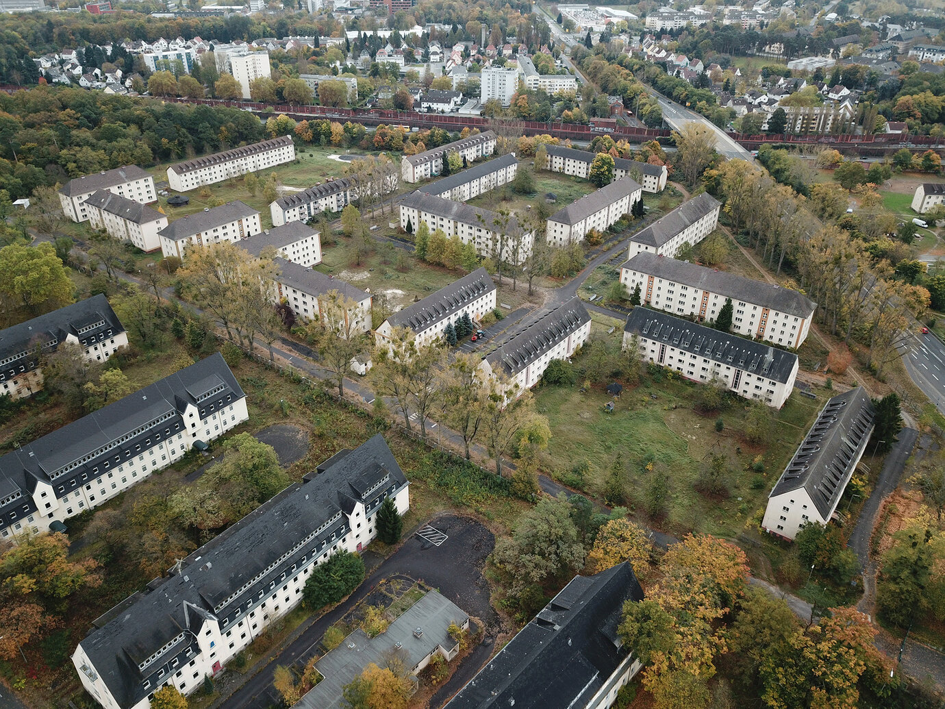 Luftbild Triangle Housing, Oktober 2017