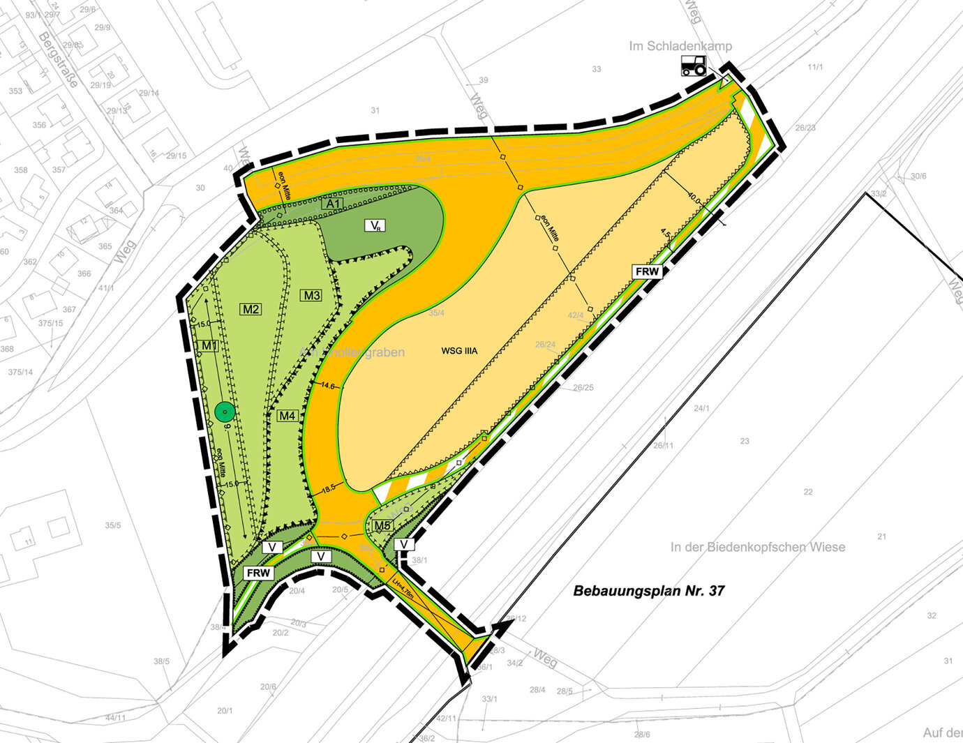 Bebauungsplan Nr. 38 »Westerschließung Gewerbegebiet Sandershäuser Berg«