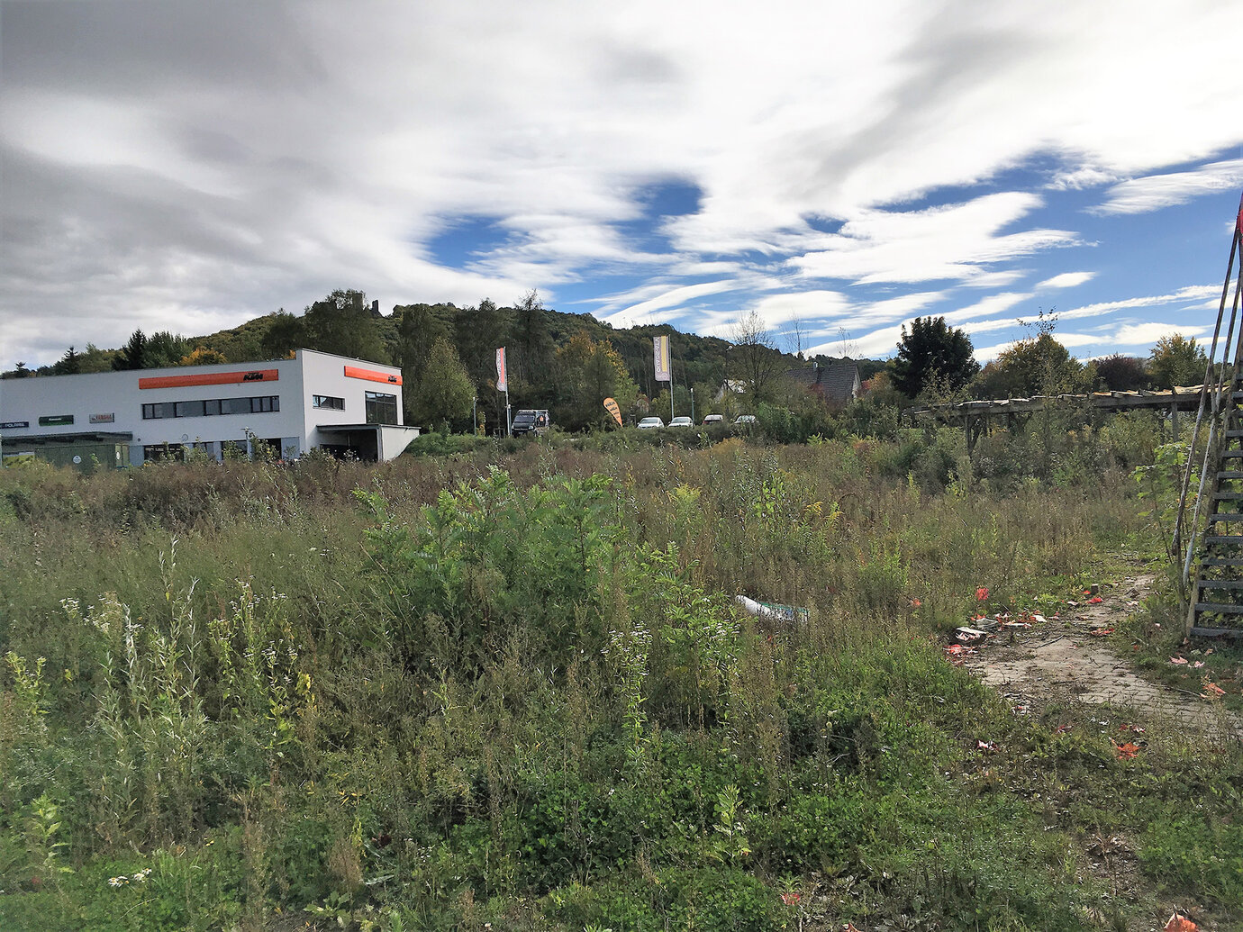 Plangebiet Neumarkt, Blick Richtung Osten, 2018