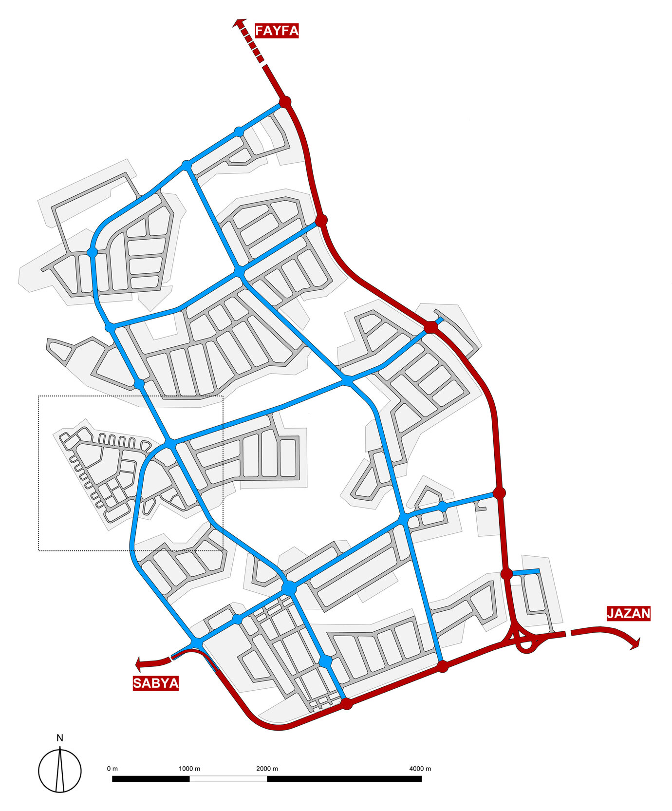 Primäres Straßennetz (Vorzugsvariante)