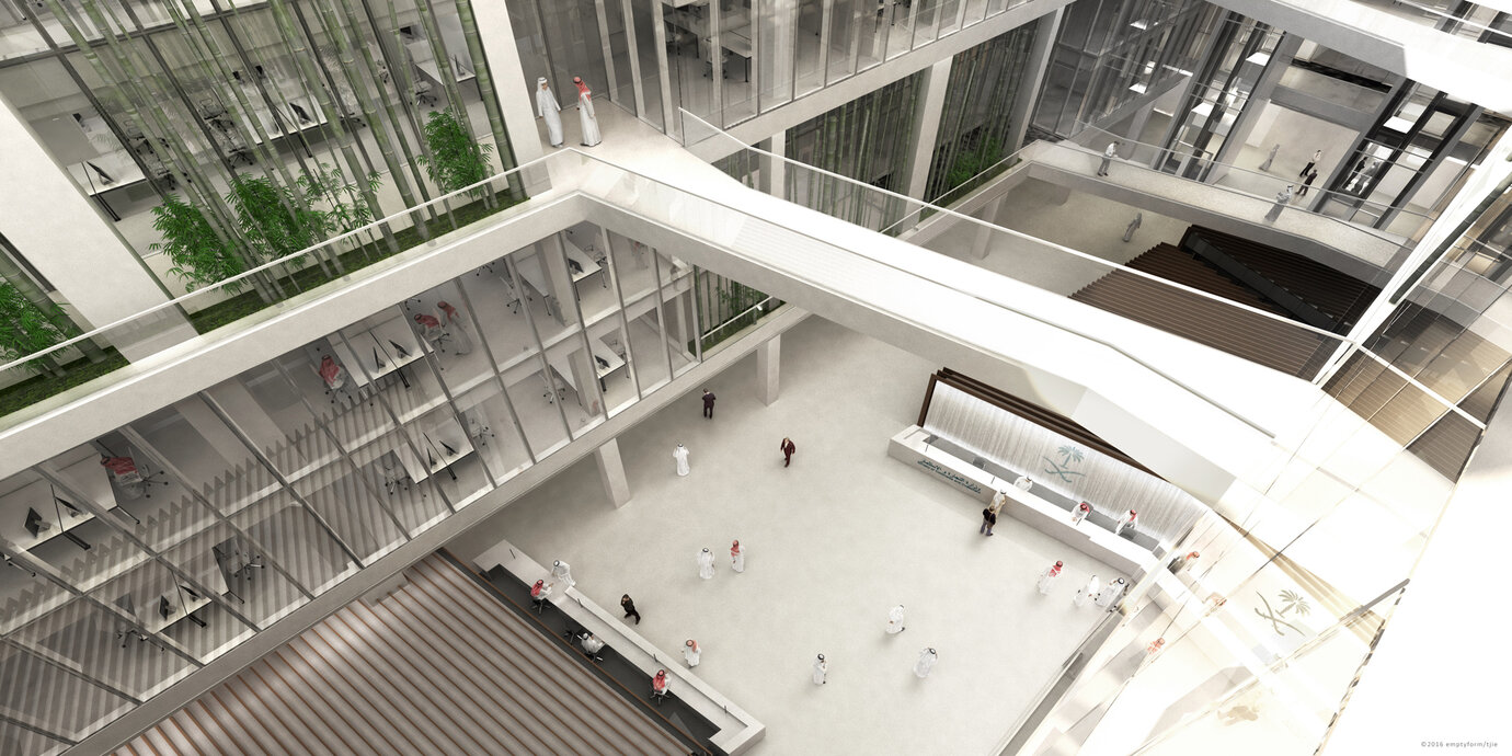 Atrium Vogelperspektive