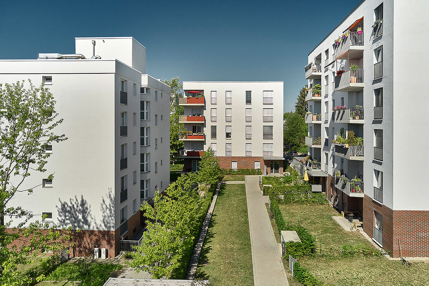 Wegeführung innerhalb der Siedlung