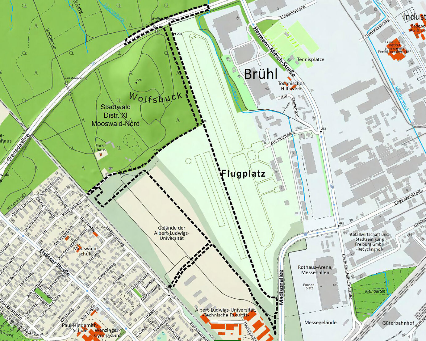 Plangebiet – Lage im Stadtgebiet