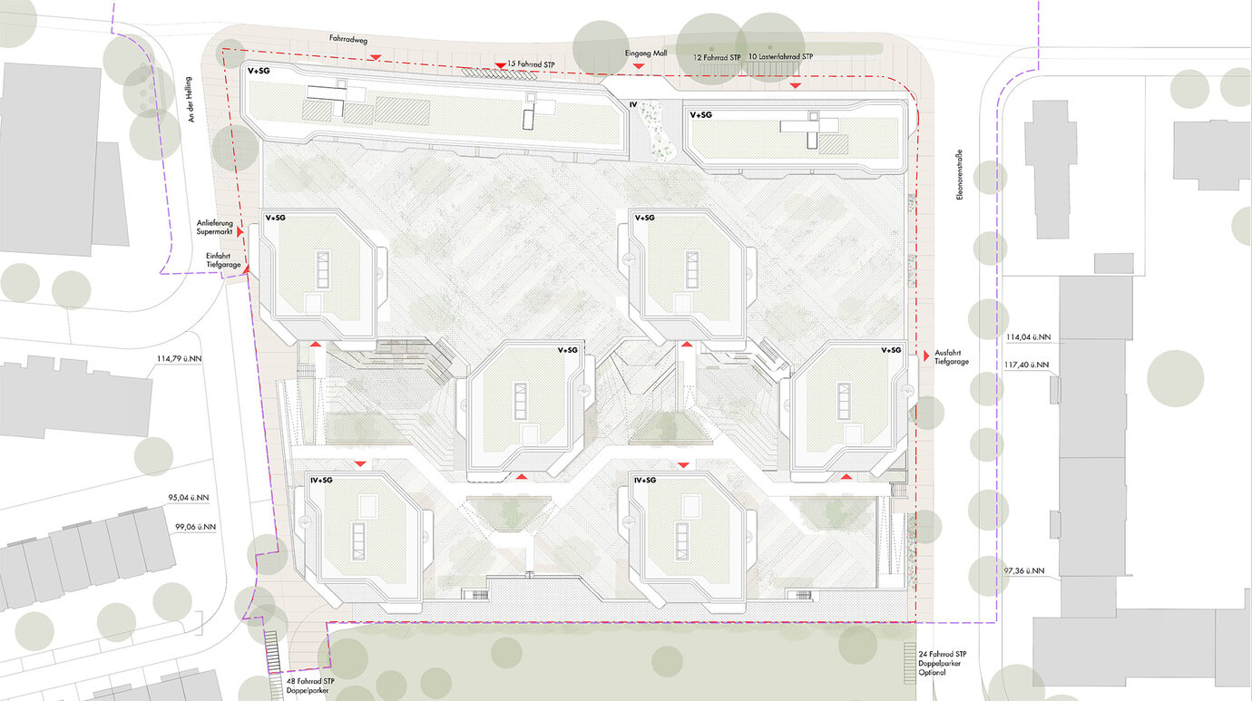 Lageplan aus Vorhabenplanung, Stand 24.02.2022