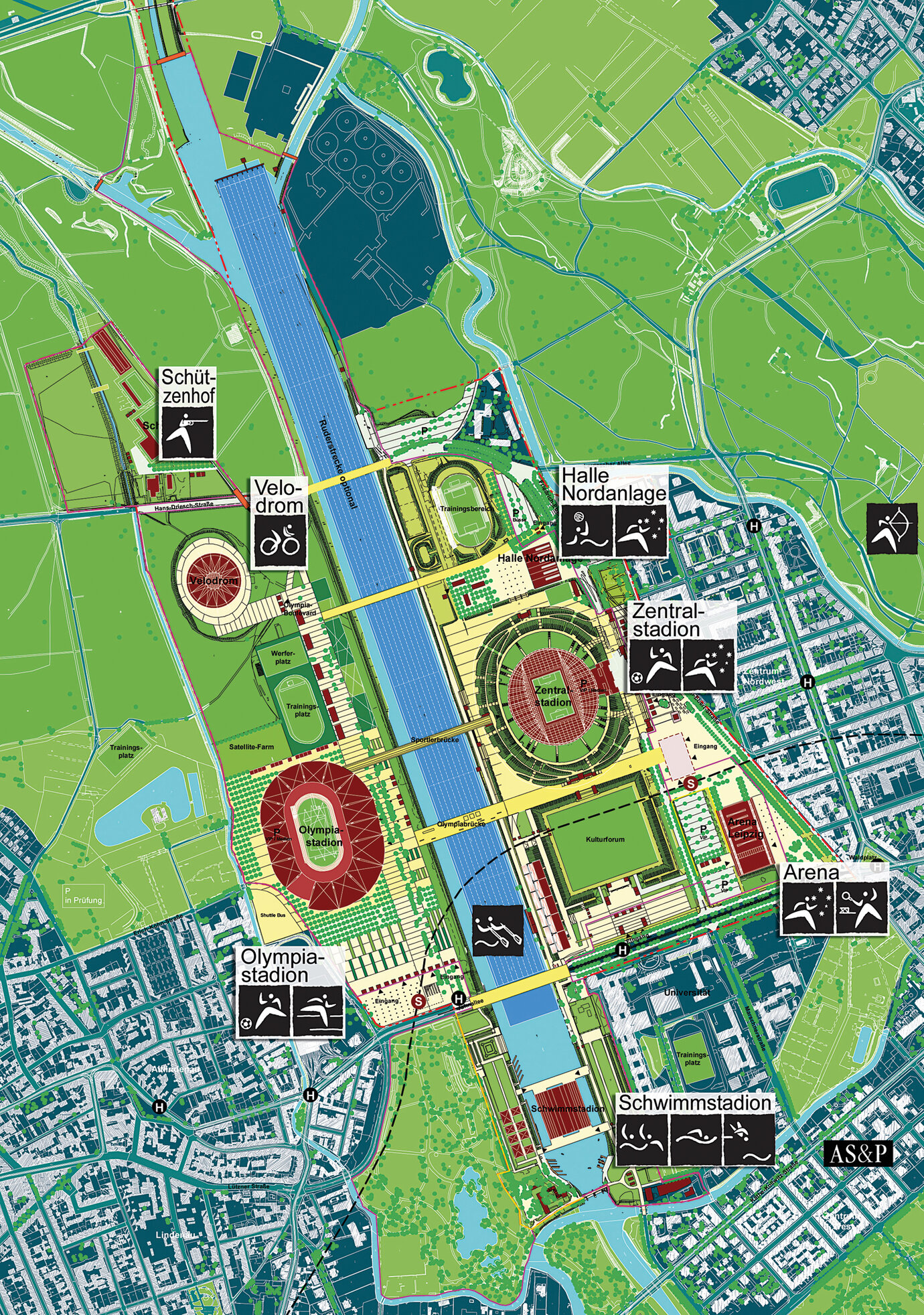 Kernsportarten im Olympiapark